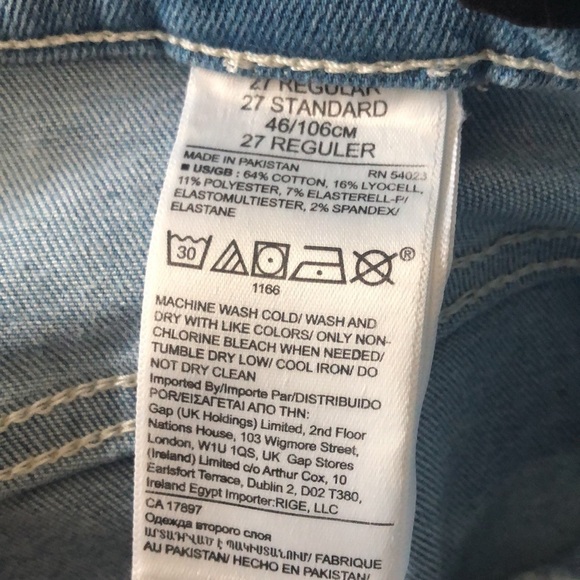 BANANA Republic Women’s Premium Denim Mid Rise Skinny Raw Hem Ankle Jeans Sz 27 - Picture 5 of 8